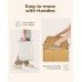 Woven Laundry Hamper with Lid, 65L Foldable Clothes Basket with 2 Removable Liner Bags, Rattan-Style Hamper with Handles for Sorting Dark & Light Laundry – Goose Yellow Model RXKE02NL